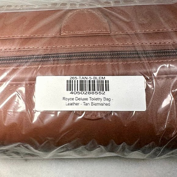 ROYCE New York Executive Leather Toiletry Bag